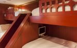 3rd bedroom with captain`s bunks, bathroom on the hall
